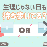 生理じゃない日のナプキン事情