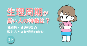 生理周期が長い人の特徴は？排卵日・妊娠週数の数え方と病院受診の目安
