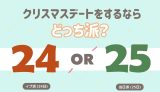 クリスマスデートするならイブ？当日？