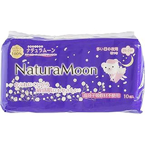 ナチュラムーン 多い日の夜用 羽つき