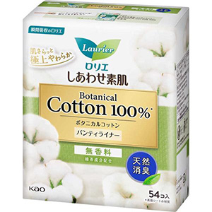 ロリエ しあわせ素肌 しあわせ素肌 パンティライナー Botanical Cotton 100%