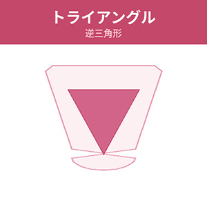 トライアングル(逆三角形)
