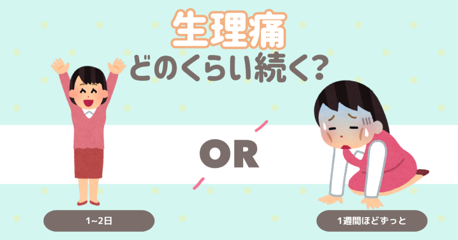生理痛どのくらい続く？